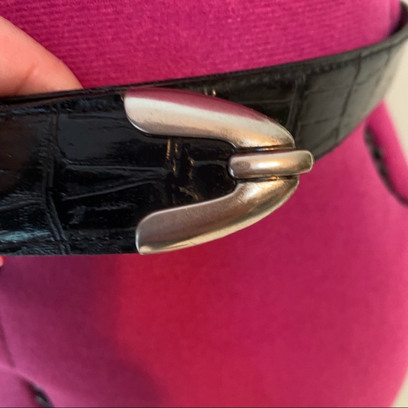 VTG Black Animal Pattern Belt - Picture 3 of 5